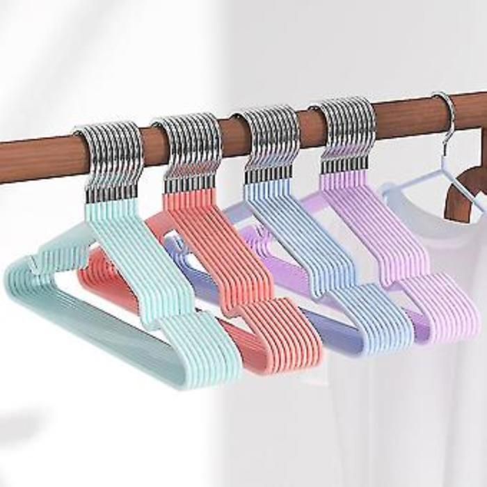 Cintres à vêtements - GENERIC - Kit de 8 - Antidérapants - Ultra fins - Acier inoxydable