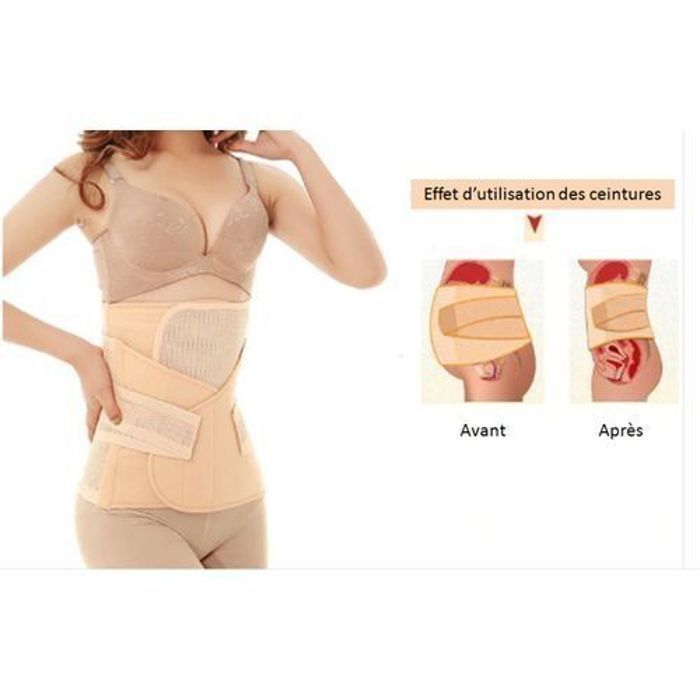 3-in-1 Ceinture post-partum/après grossesse/maternité pour les femmes.