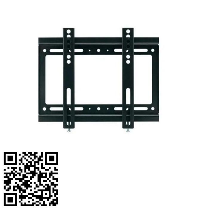 Support Mural TV - Universel - 14-42 Pouces - Acier Plaqué - Charge 25 kg - Noir