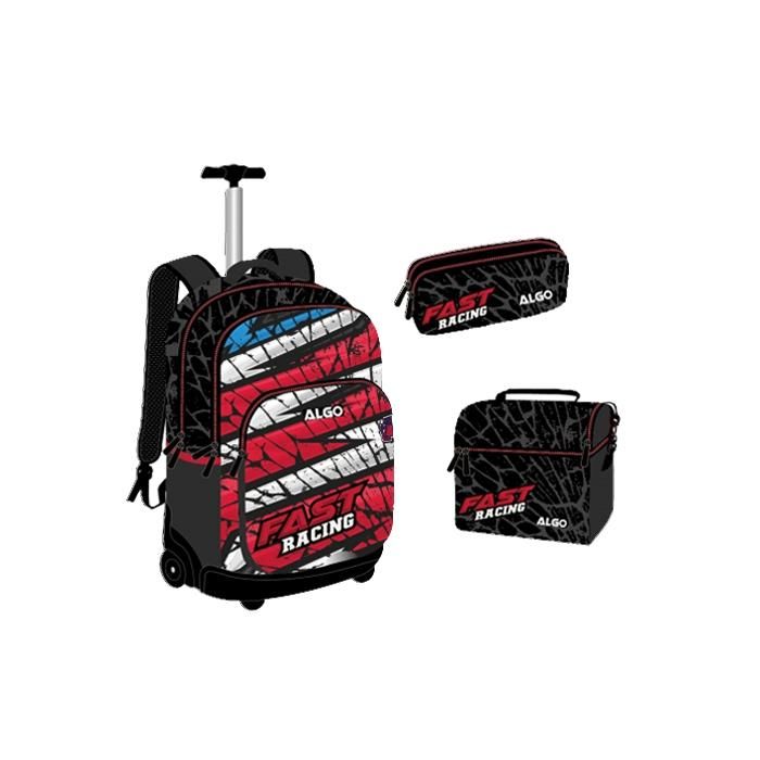 Cartable trolley 3 pièces 17" Racing - ALGO