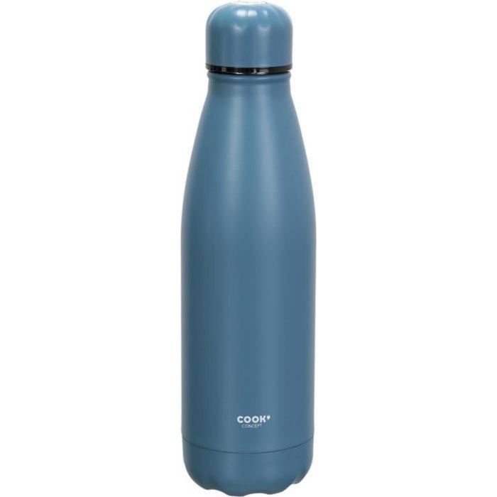 Bouteille isotherme - Cook Concept - KA4640 - 50cl - Acier inoxydable - Bleu canard