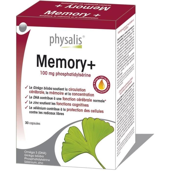 Physalis complément alimentaire Memory+ 30 capsules molles