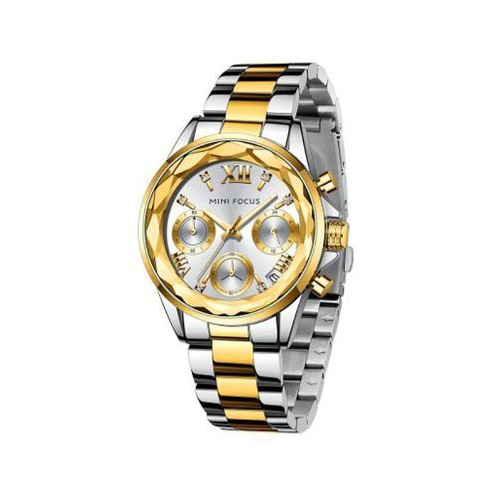 Montre à quartz - Mini Focus - 0466  Bracelet en acier inoxydable - Résistante à l'eau 3ATM
