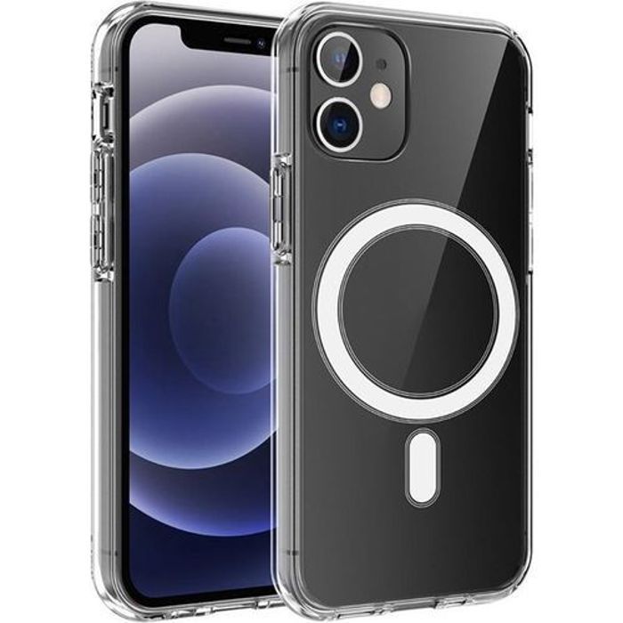 Pochette - MagSafe - iPhone 13 Pro Max - Silicone - Transparent - Magnétique