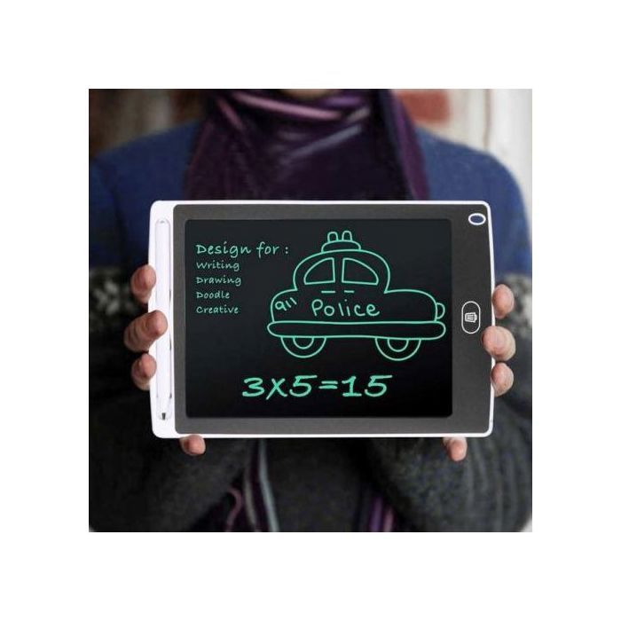 Tablette Dessin Graphique LCD Tactile Blanche, Tableau à dessiner écriture