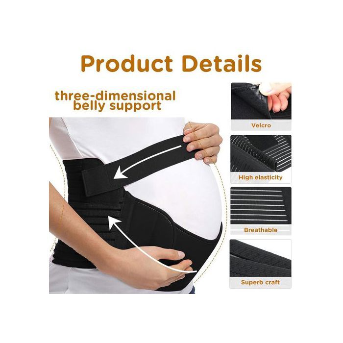 Ceinture de Grossesse - Elastique et Comfortable Maternité pour Femme Enceinte Taille L