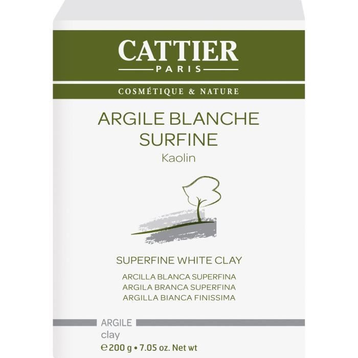 Cattier Argile Blanche Surfine 200g
