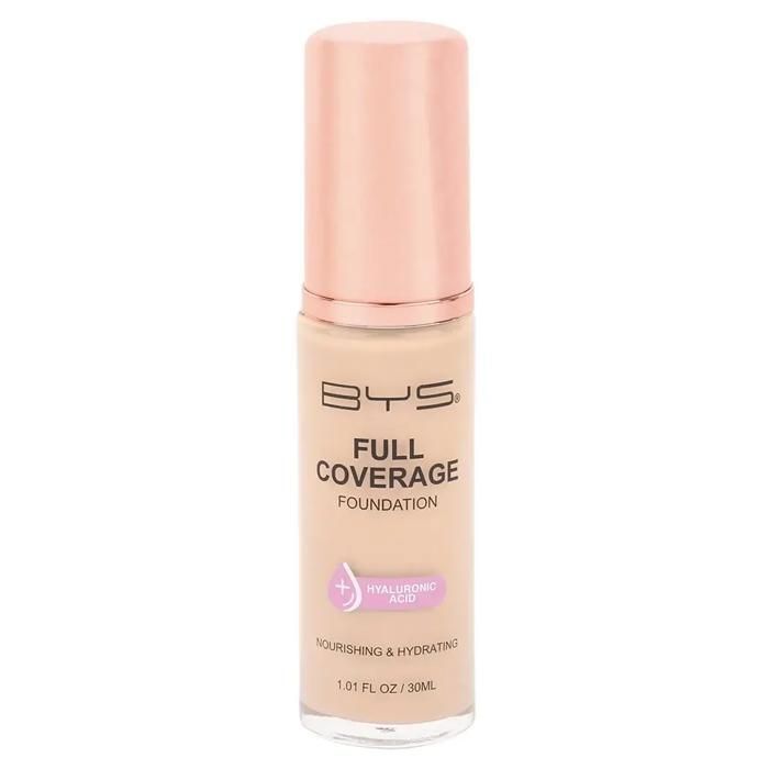 Fond de teint - BYS - FULL COVERAGE - Teinte LIGHT SAND - 30 ml - Pour tous types de peau