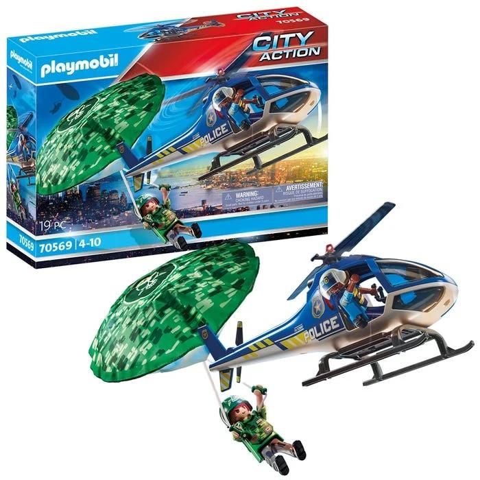 Hélicoptère de police et parachutiste 70569 - Playmobil