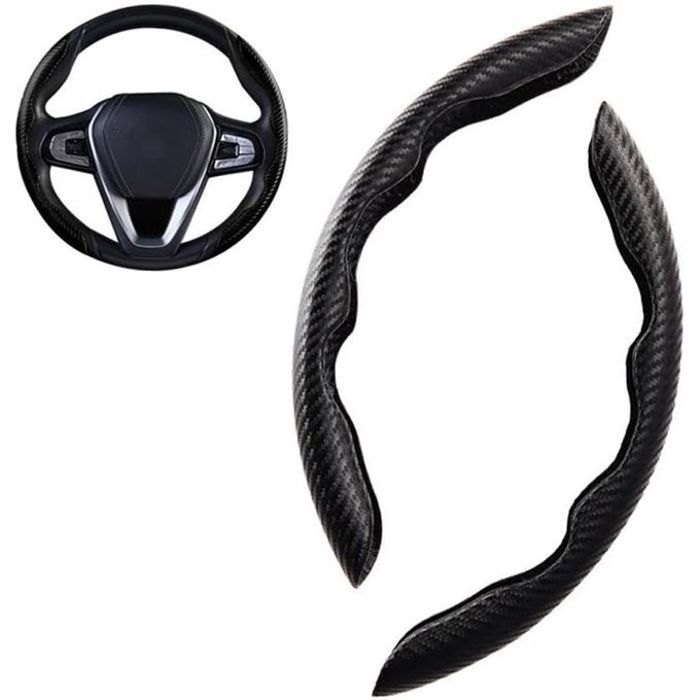 2 pièces couverture de volant antidérapante pour voiture ,décoration d'intérieur