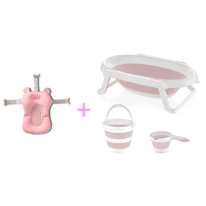 Baignoire Pliable Bee home - Seau, Verseur, Coussin de Bain