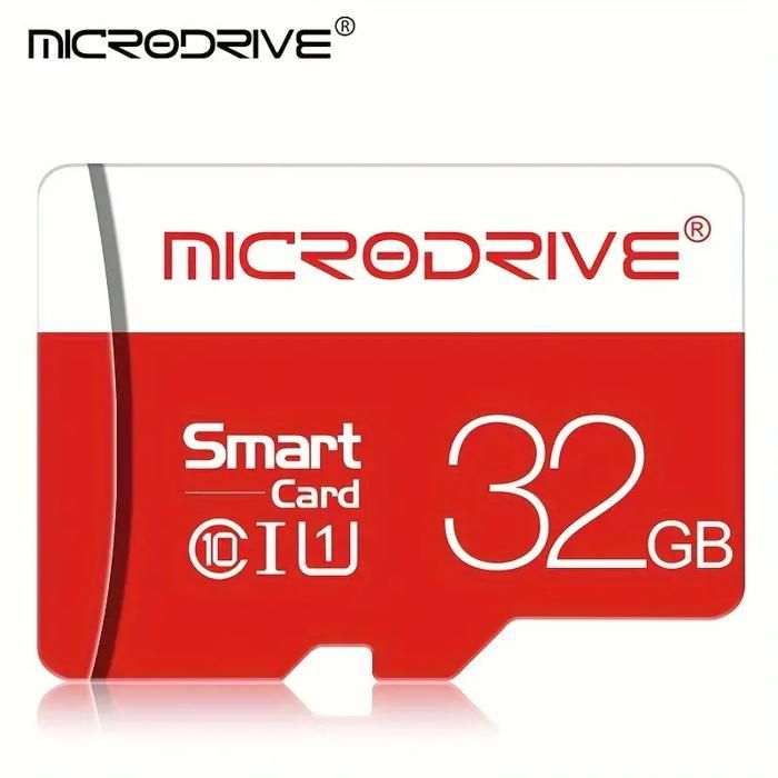 Carte MICRODRIVE TF SD Haute Vitesse -pour Smartphones & Appareils Photo - Disponible en Tailles de 32GB