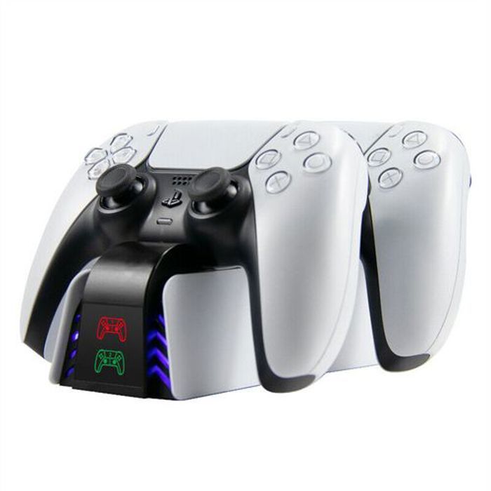station de chargement pour manette PS5, sans fil, avec indicateur LED double Base de chargement