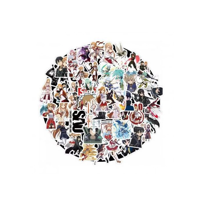 30 Stickers Japon Anime Autocollants Sw ord Art Online Ordinateur Portable