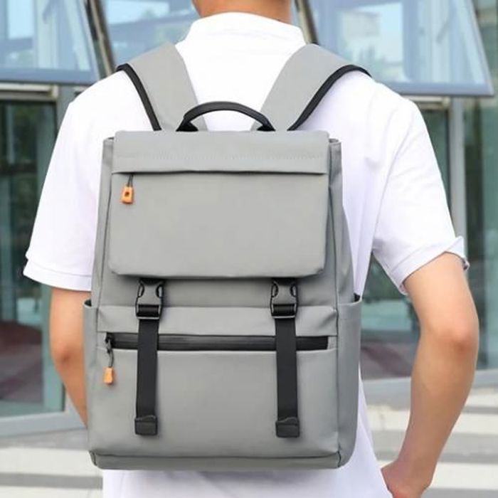 Sac à dos d'école classique d'ordinateur,  pour PC Gris