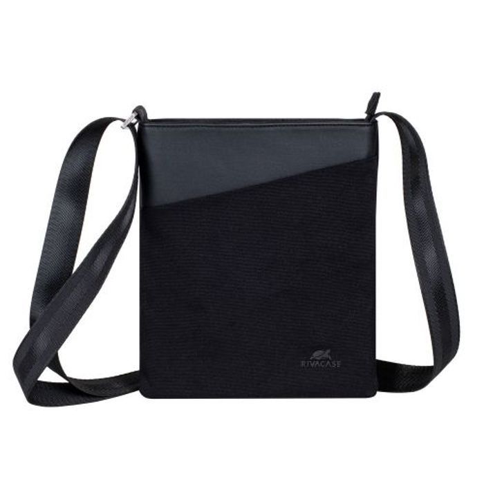 Sacoche bandoulière - RIVACASE - 8509 - Noir - Cuir synthétique - Tablette 8 pouces