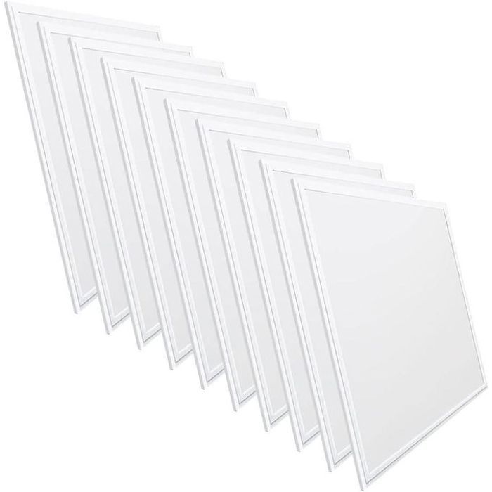 Panel LED pour espaces commerciaux 10 panneaux LED ( lot )  Slim 60 x 60 cm, 55 W, 5000 lumens. Driver inclus.