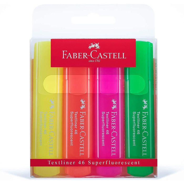 FABER-CASTELL Etui 4 Surligneurs Textliner 1546