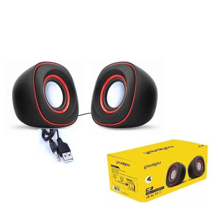 youaiyou Haut Parleurs C3 Stereo Speakers multimédia Pc 1.5W *2-Jack -Usb
