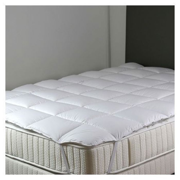 Surmatelas de confort Blanc - 2 Places (140x190 cm) - Améliorez Votre Confort de Sommeil