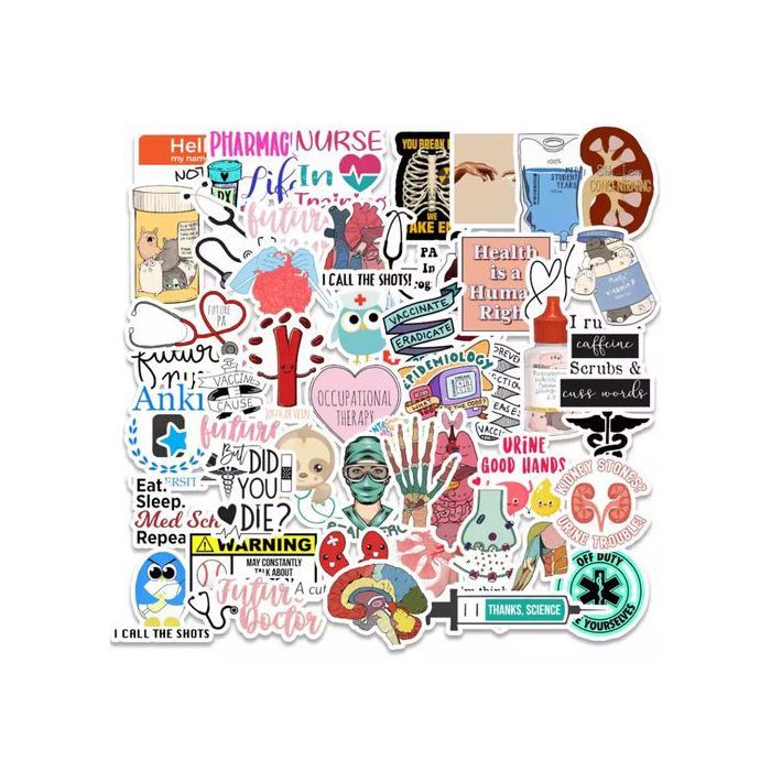 25 stickers de docteur,médecine, infirmière,hôpital, médecin étiquette Graffiti, série TV,