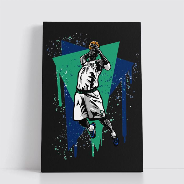 Tableau NBA sur Toile – Affiche Murale 25x40 cm avec Équipes et Joueurs Légendaires du Basket 297