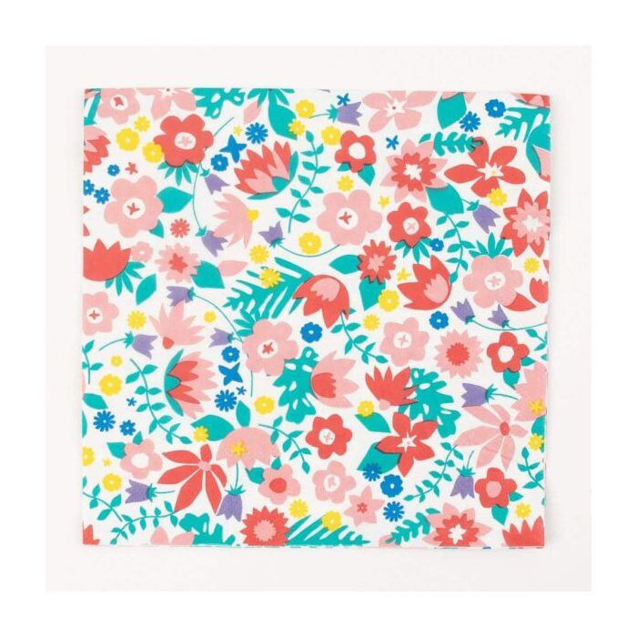 Serviettes fleurs