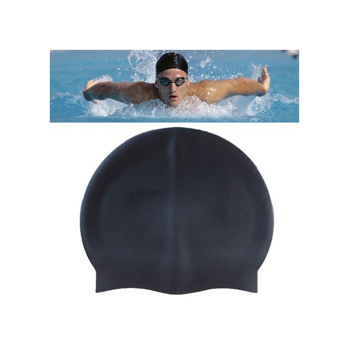 Bonnet de natation en Silicone, élastique, imperméable, pour hommes et femmes
