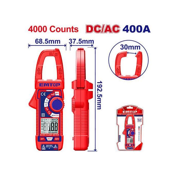 Pince ampèremétrique DC/AC - 400A