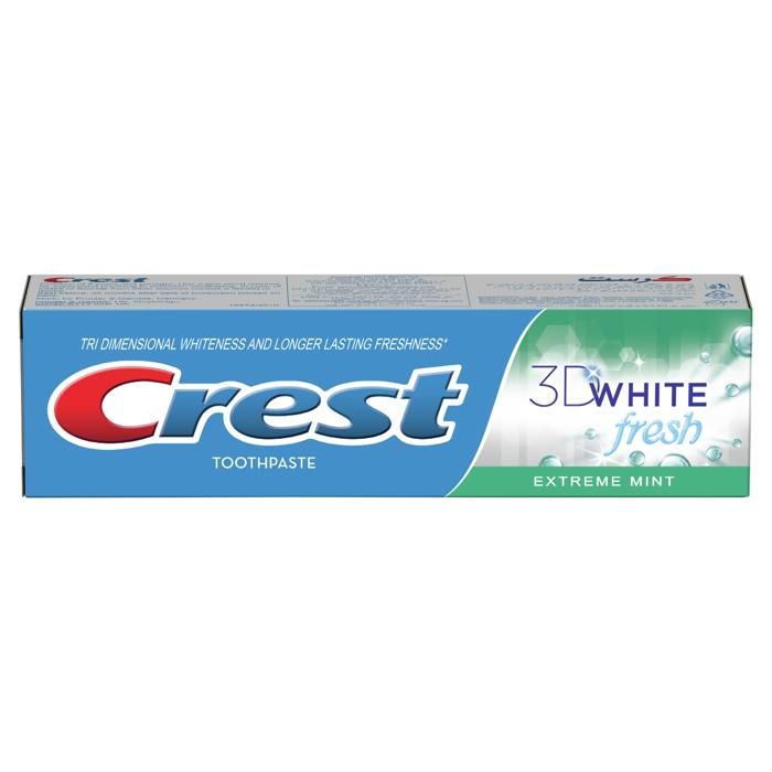 Crest 3D White Dentifrice Menthe - 100ml