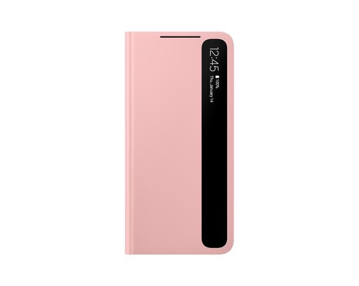 S21 Smart Clear View Cover Pink