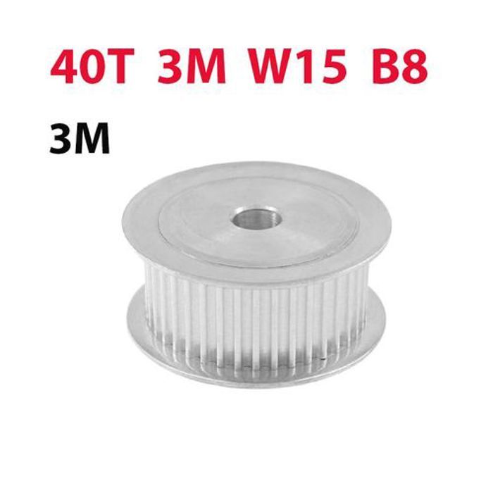 40T 3M W15 B8 Poulie – courroie 3M 15mm dents 20 axe 8mm