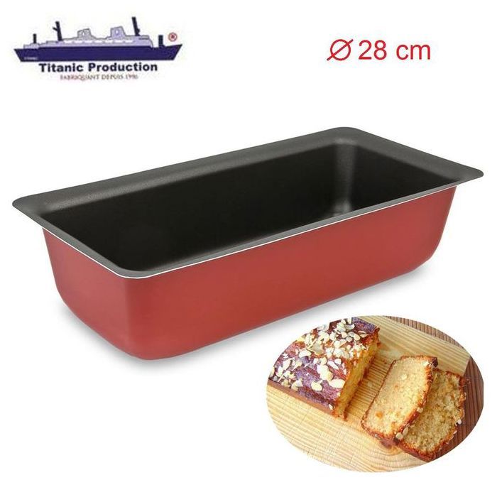 Moule à cake, Moule à Pain en Aluminium avec Antiadhésif 28 cm