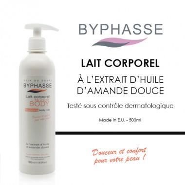Lait corporel - BYPHASSE - Nutri-intense - 500 ml - Sans parabène - Pour tous types de peau