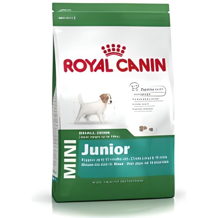 Croquettes - ROYAL CANIN - Mini Junior - Petit - 8Kg - Chiot - Saveur Riz Volaille