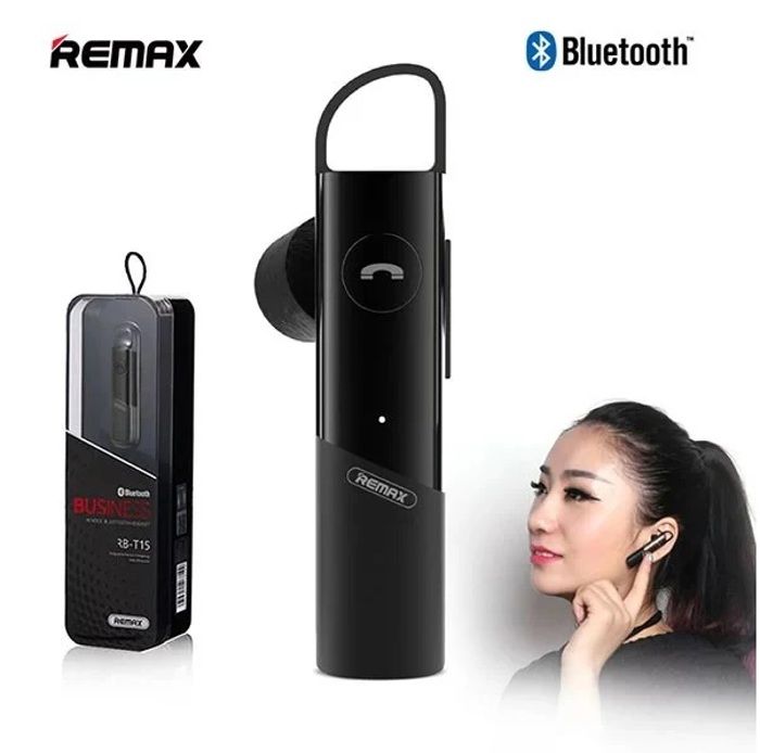 Remax RB-T15 ecouteur oreillette sans fil Bluetooth avec technologie MIC annulation du bruit