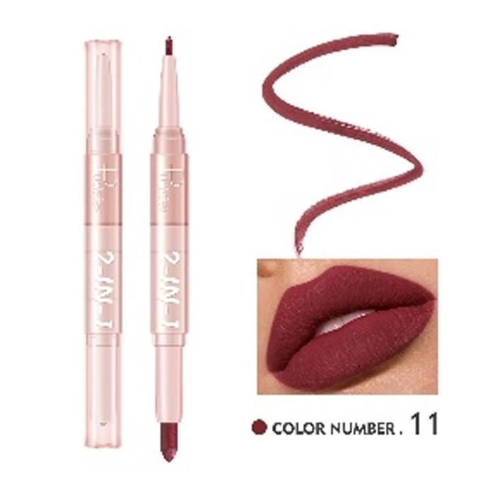 PUDAIER Lip Liner & Lipstick 2N1 Creamy Matte Color 11