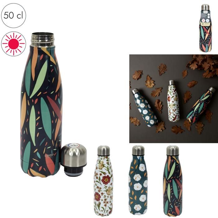 Bouteille de transport isotherme - COOK CONCEPT - Automne - 50cl - Multicolore - Mixte