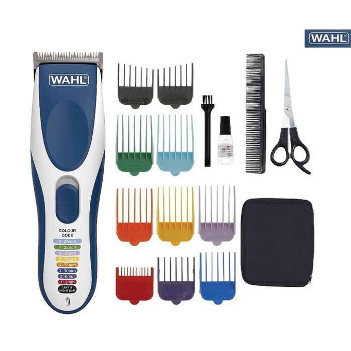 Wahl Tondeuse à cheveux rechargeables sans fil Color Pro Moteur puissant avec guides de coupe