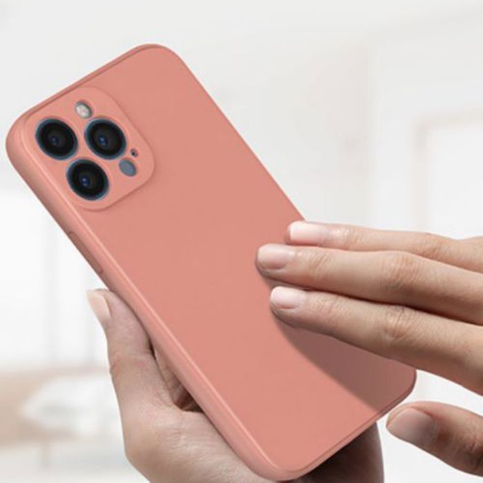 Coque - GÉNÉRIQUE - Iphone 14 Pro - Silicone - Rose - Protection complète