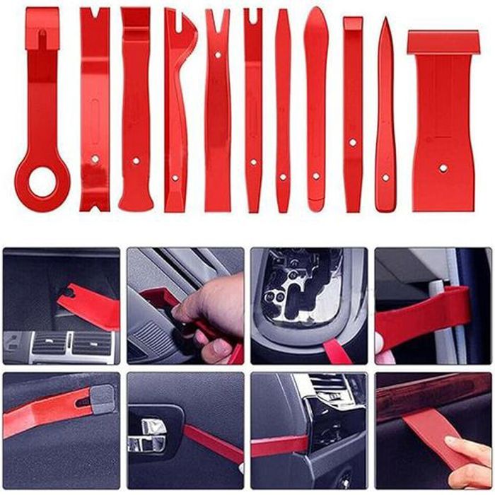 Kit d'Outils de Crochet pour Voiture,11 Pièces, réinitialisation de Porte, Radio