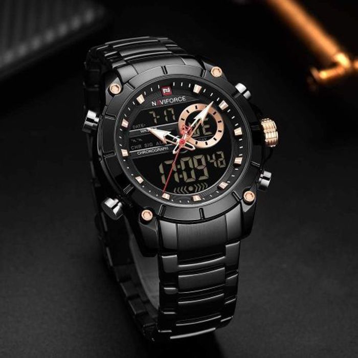 Montre - Naviforce - Sportif et Luxueux - Acier Inoxydable - Résistante à l'Eau 30m - Mixte