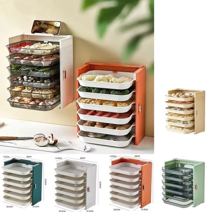 Plateau de rangement de cuisine à suspendre au mur Organisateur d'articles ménagers (Couleur aléatoire)