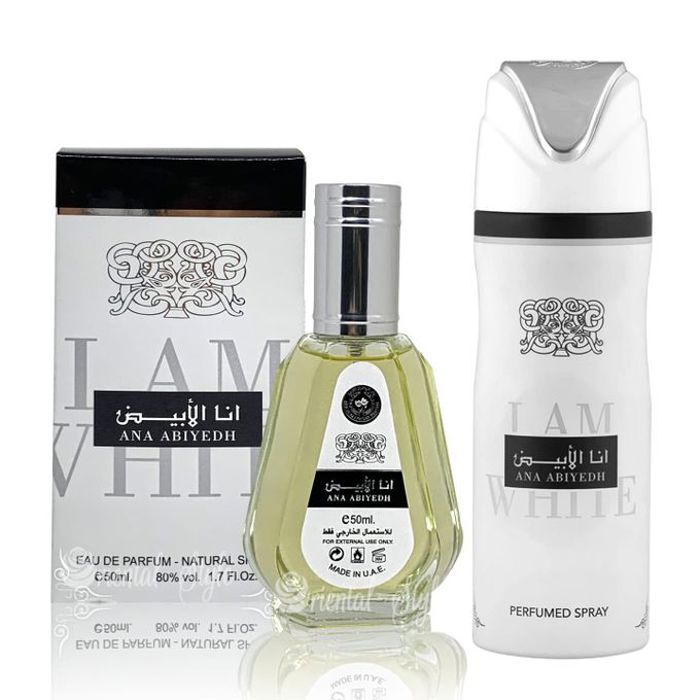 Parfum - Ana Abiyedh - Eau de parfum 50 ml - Déodorant Spray 200 ml - Musc blanc et épices