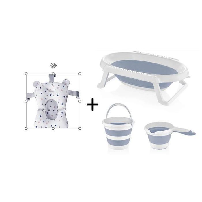 Baignoire Pliable Bee home, Seau, Verseur, Coussin de Bain