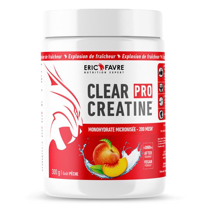 Créatine Eric Favre - Clear Pro Creatine - Pêche 300g