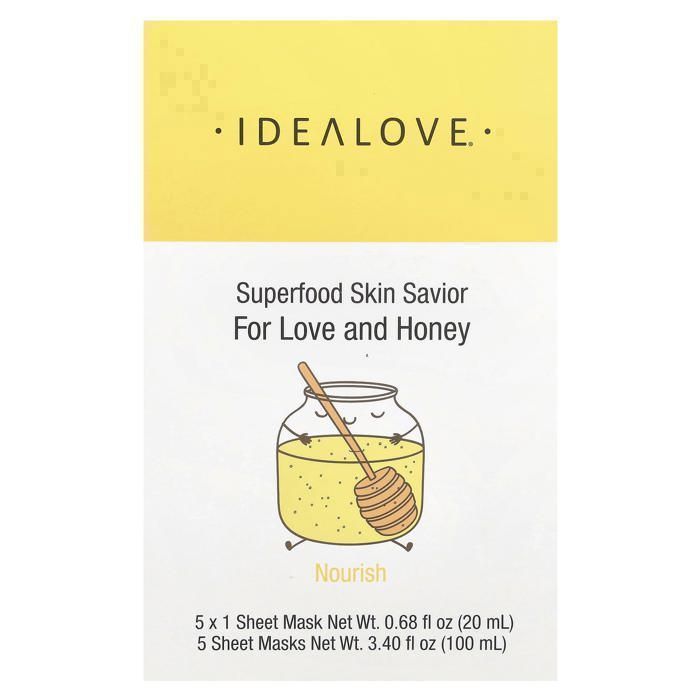 Masque de beauté en tissu - 20 ml - Superaliments pour sauver votre peau - Miel