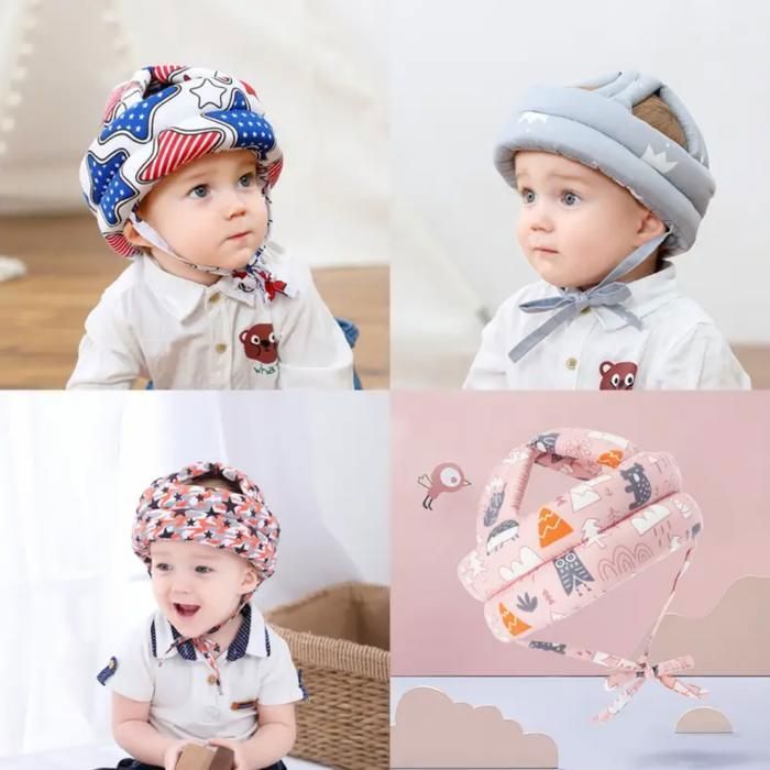 Chapeau anti-collision pour bébé, casque anti-chute pour apprendre à marcher(Couleur aléatoire)