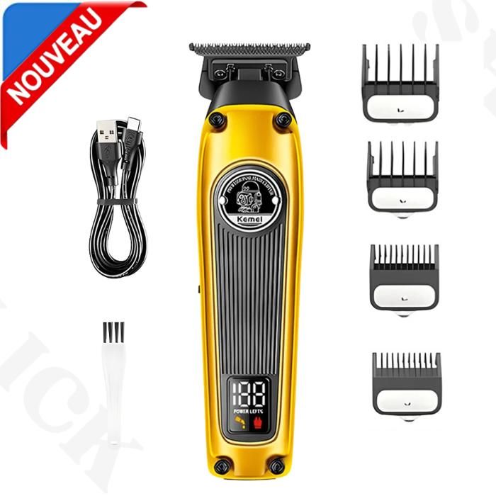 Tondeuse multi-usages pour homme tondeuse à cheveux avec écran lcd KM-1855