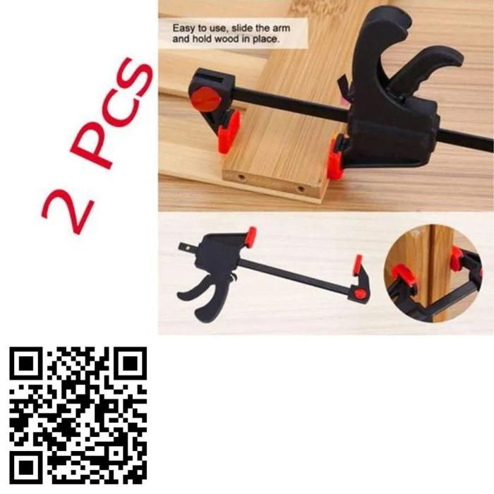 Set de 2 Pinces à Bois Clamp F Pince Rapide Cliquet pour Bricolage